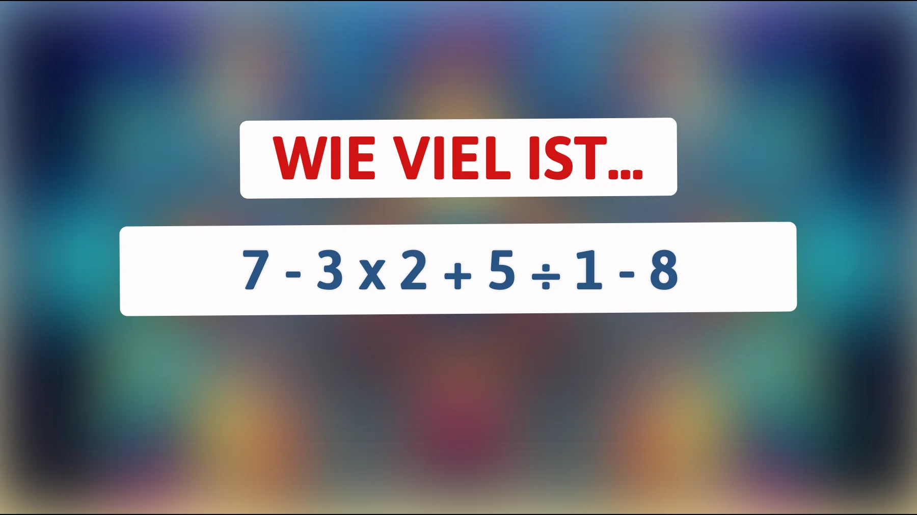 Entscheidest du dich richtig? Nur die Schlausten können dieses mathematische Rätsel lösen!"