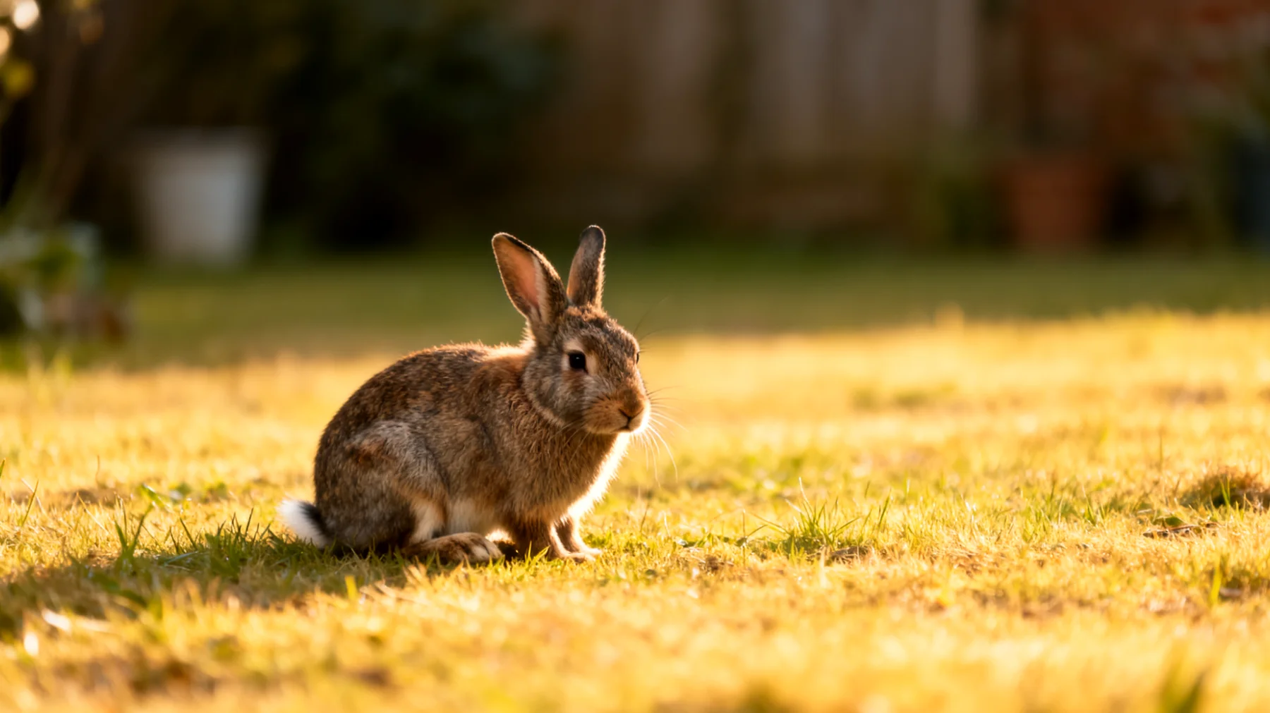 Kaninchen langweilen sich im Garten und benötigen abwechslungsreiche Beschäftigungsmöglichkeiten, um ihr natürliches Erkundungs- und Grabeverhalten auszuleben"