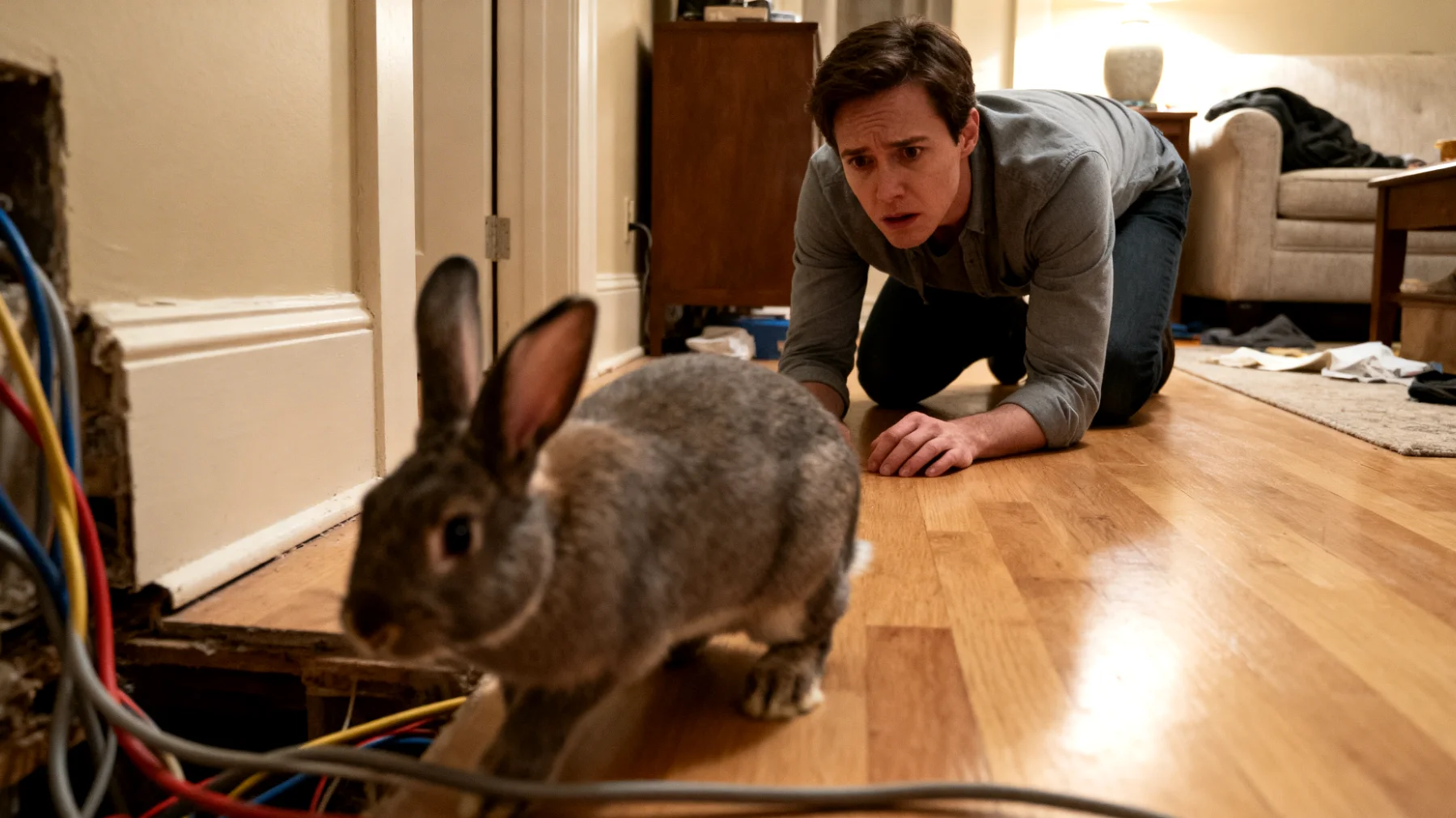 Kaninchen benötigen ausreichend Bewegungsfreiheit und einen artgerechten Lebensraum in der Wohnung, wobei viele Halter Schwierigkeiten haben, einen sicheren und angemessenen Bereich einzurichten, der vor Gefahren wie Kabeln schützt und gleichzeitig genügend Platz zum Hoppeln bietet"