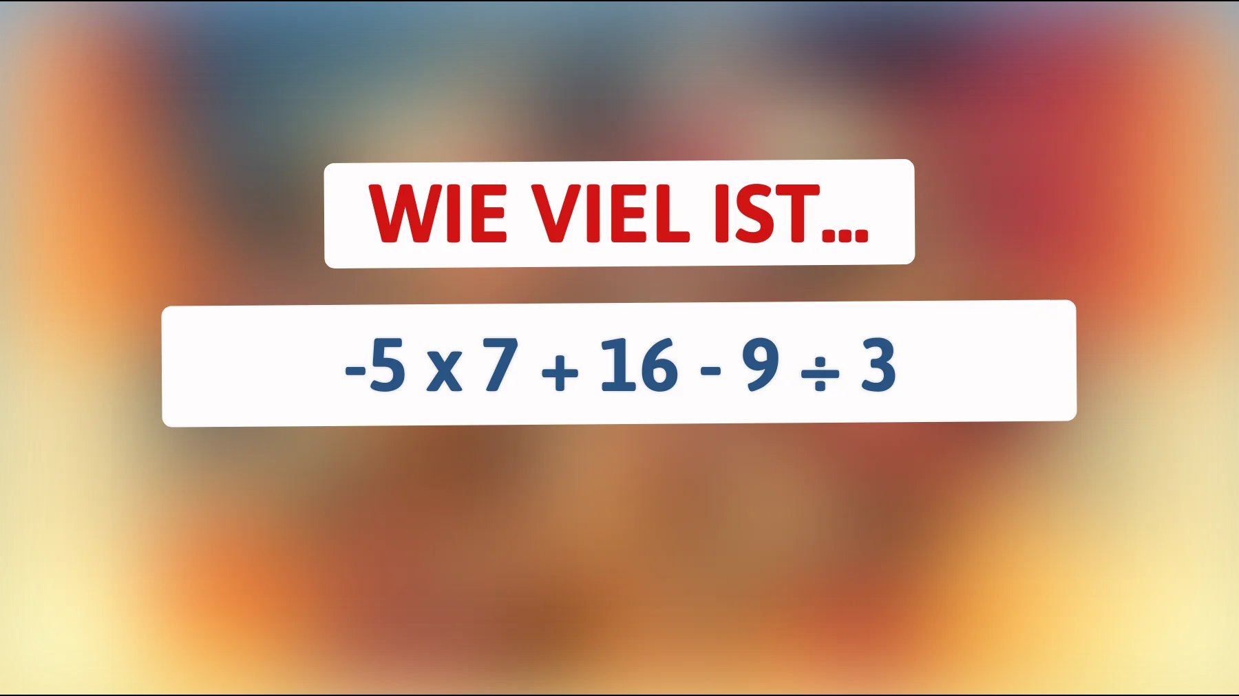 Nur 1 % der Menschen kann dieses Mathe-Rätsel lösen: Kannst du es auch?"